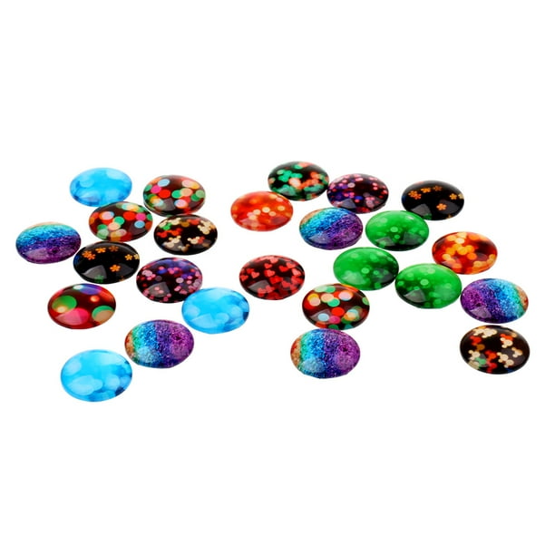 25x Round Faceted Glass Crystal Flatback Cabochon Scrapbooking Embellishment 25x Round Faceted Glass Crystal Flatback Cabochon Scrapbooking Embellishment